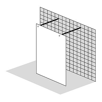 FORMAT Design 3.0 Walk-In Trennwand freistehend, Höhe bis 2100 mm