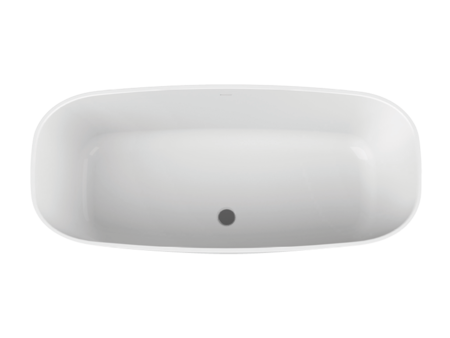 FORMAT Design Oval-Badewanne Mineralguss, freistehend