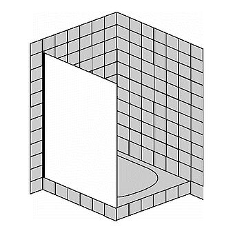 FORMAT Design 3.0 Ganzglas-Seitenwand, Höhe 2000 mm