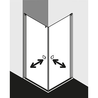 FORMAT Design 2.0 Pendeltür-Eckeinstiegshälfte, Höhe 2000 mm