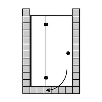 FORMAT Design 3.0 Schwingtür mit Festteil, Höhe 2000 mm