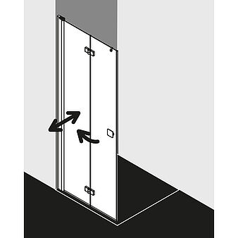 FORMAT Design 2.0 WALK-IN Wall Pendel-Falttür, Höhe 2000 mm