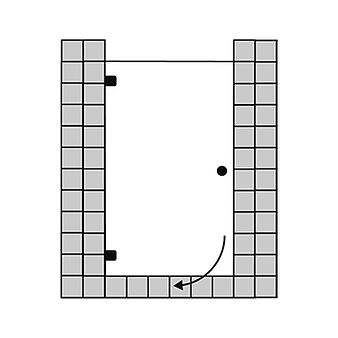 FORMAT Design 3.0 Ganzglas-Tür für Nische, Höhe bis 2000 mm