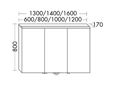 FORMAT Design LED-Spiegelschrank SPKU